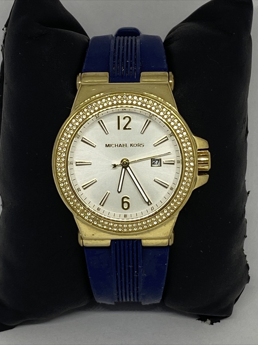 Michael Kors Mini Dylan MK2490 Women Blue Silicone Starp Michael Kors Mini Dylan MK2490 Women Blue Silicone Starp
