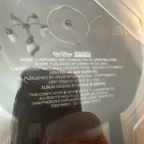 John Williams - Star Wars - 2018 RSD Shaped Pic Disc - Limited to 3,500 Copies - Picture 4 of 5