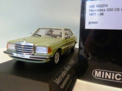 WOW EXTREMELY RARE Mercedes W123 230CE Coupe L.Green 1:43