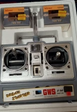 GWS Dream Starter GWT-4A 4 Ch FM transmitter w/ TWO hi-tec HS 50 servos GWST4A