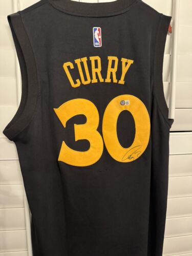 Stephen Curry Signed Golden State Warriors Swingman Jersey Beckett BAS Letter - Picture 1 of 7