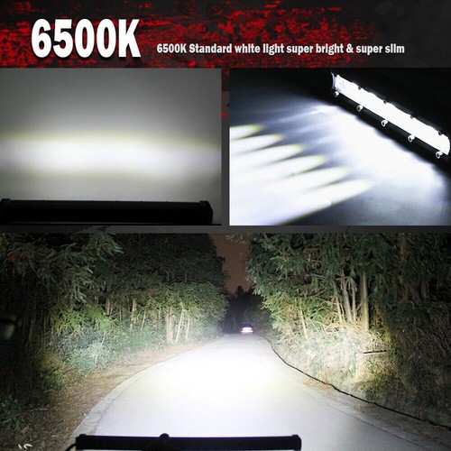 Straight Slim 26" LED Work Light Bar For Polaris Can-Am X3 RZR 1000 ATV UTV 4WD - Picture 8 of 12