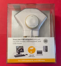 Belkin - 2 Port External KVM Switch - Flip USB - F1DF102U - New In Box