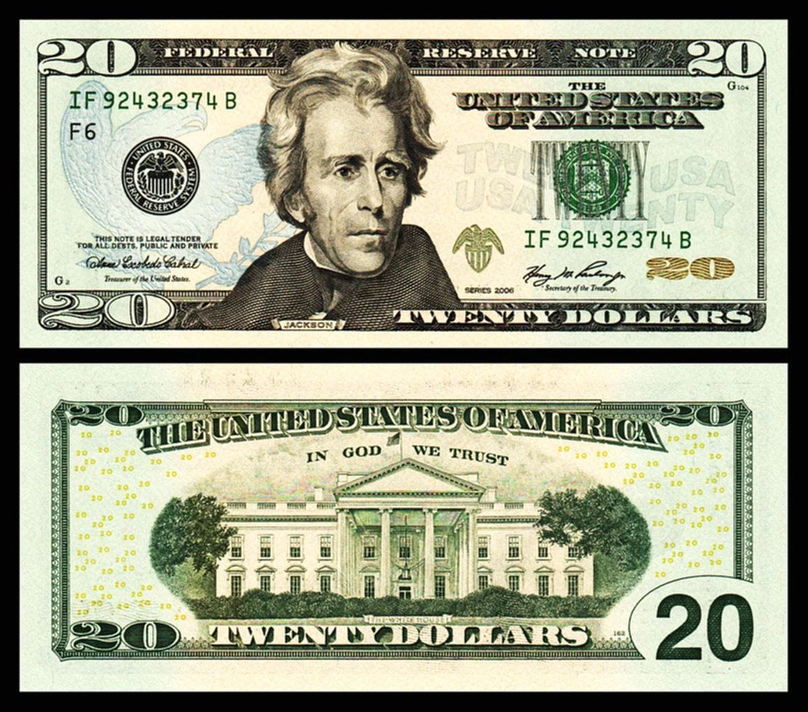 20 20 dollar sale bills