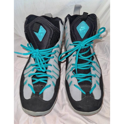 AIR BAKIN Wolf Grey Turbo Green Black Nike 2014 316383 004 Size 13 rare htf