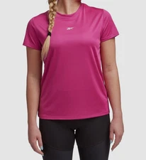 Reebok Womens Pink Identity Performance Active T-Shirt Top Size XL