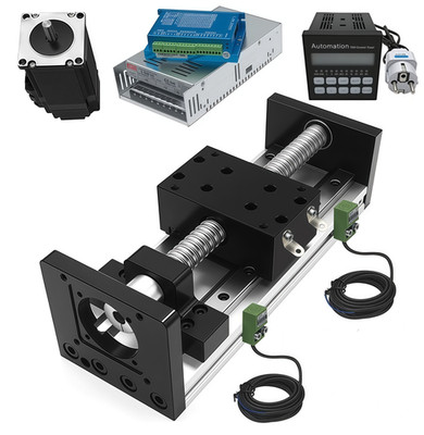 Precision Ball Screw Linear Module Set with Stepper Motor and Offline Controller