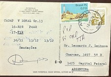 KV)1981 BRAZIL, POSTCARD FROM PETRÓPOLIS FEATURING PRINTED AND HANDWRITTEN MESSA