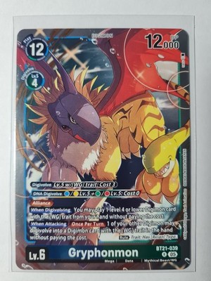 Digimon Gryphonmon · BT21-039 · Rare · World Convergence · EN   NM