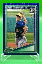 2025 Donruss Optic Baseball Jacob Misiorowski Rated Prospect Blue Velocity