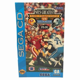 NFL&rsquo;s Greatest San Francisco vs. Dallas (Sega CD, 1993) Disc & Case Tested
