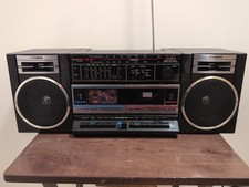Fisher HiFi Boombox Stereo Model PH-W702 AC/DC Power Both Decks Work
