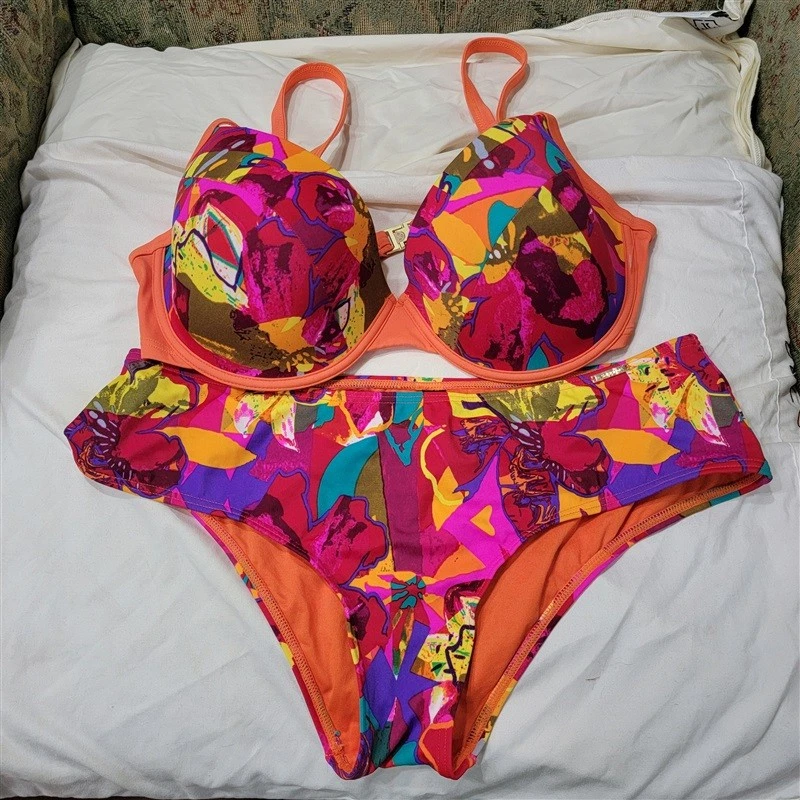 Neu ohne Etikett Sapph XL gepolsterter Bügel Push-up Bikini Badeanzug 117476 - Bild 2 von 2