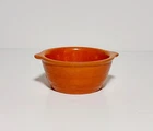 Orange Pacific And Burgundy Bauer Pottery Ramekins