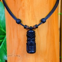 Surferkette Halskette Lederkette Tikikette Tikki Surfschmuck Kette Herren Damen