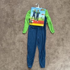 Super Mario Bros Luigi Halloween Costume Child Size Medium 7-8 Disguise Nintendo