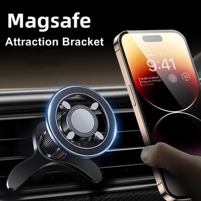 360° Rotation Strong Magnetic Mag Safe Air Vent Car Mount Dashboard Phone Holder