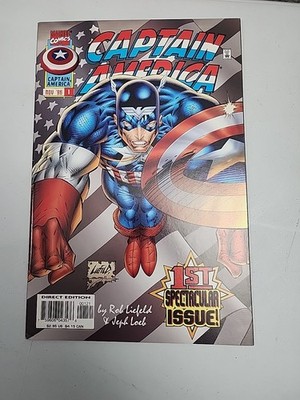 Marvel Comics Captain America #1 Liefeld Variant NM 1st Rikki Barnes 1996