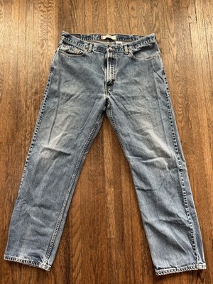 Levi's 505 Regular Fit Jeans Men's 40X34 Blue Denim Made In Canada Vintage Wash
