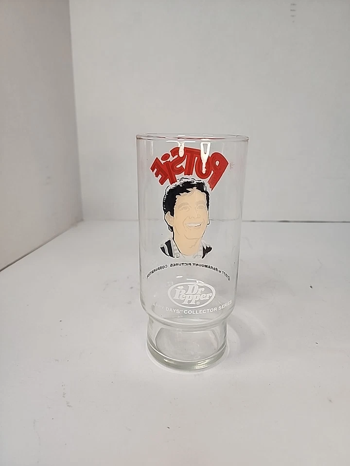 复古 1977 年 Dr Pepper Potsie Happy Days 新奇饮用玻璃杯 — 第 2/4 张图片