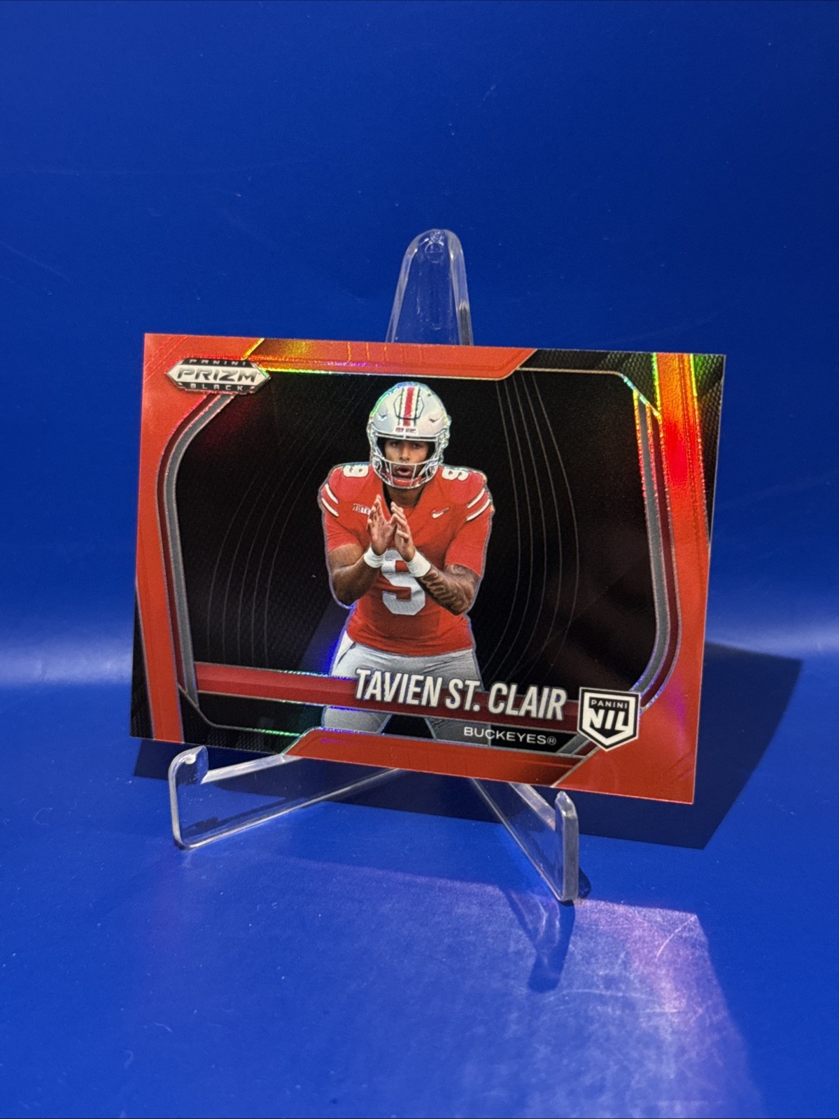 2025 Panini Prizm Black- Tavien ST. Clair Red Prizm /299 (RC) (SP) #193