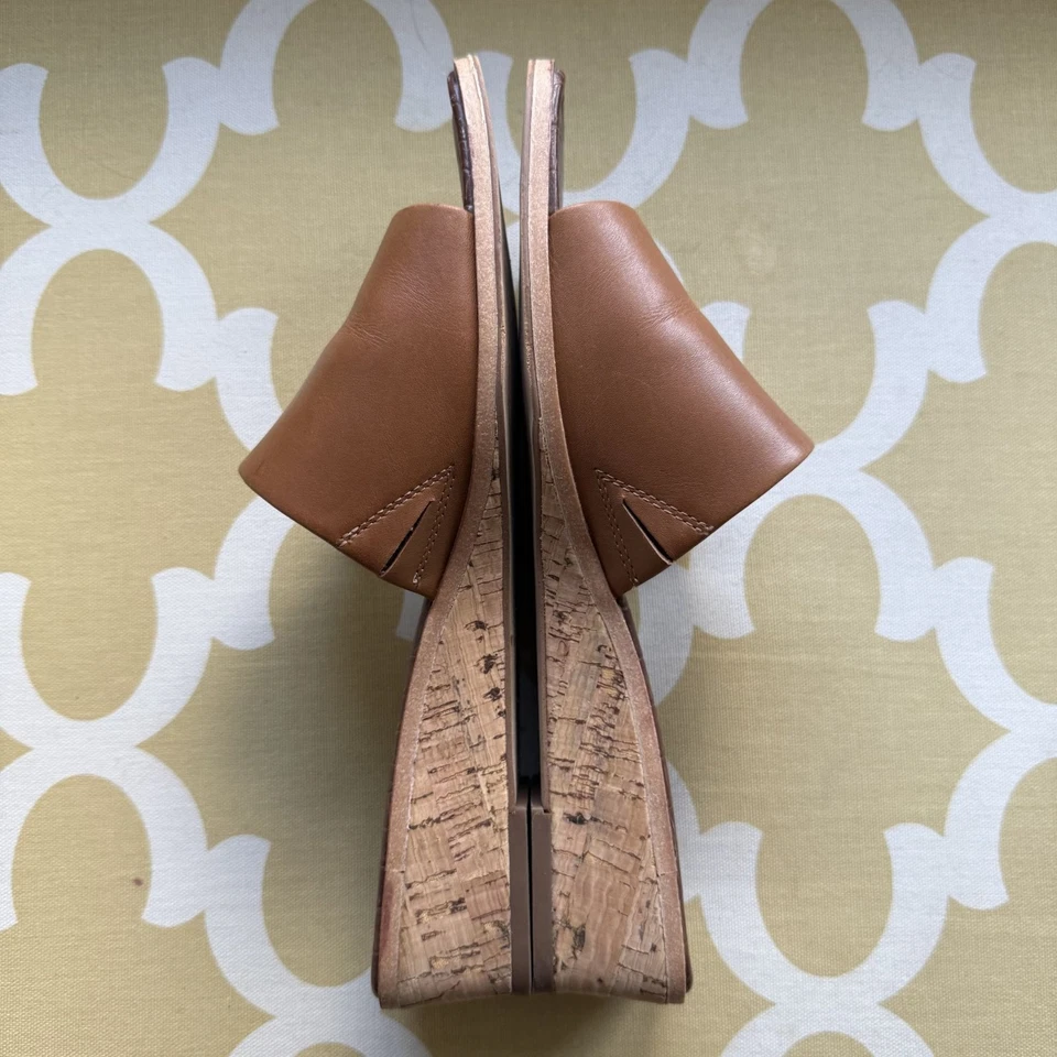 Sandalia para mujer Sam Edelman Gio Slide, talla 8,5, cuero, color coñac Foto 2 de 4