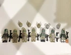 Lego Star Wars GCC Custom Lot Of 7 41st Elite Corps + Helmets/Blasters