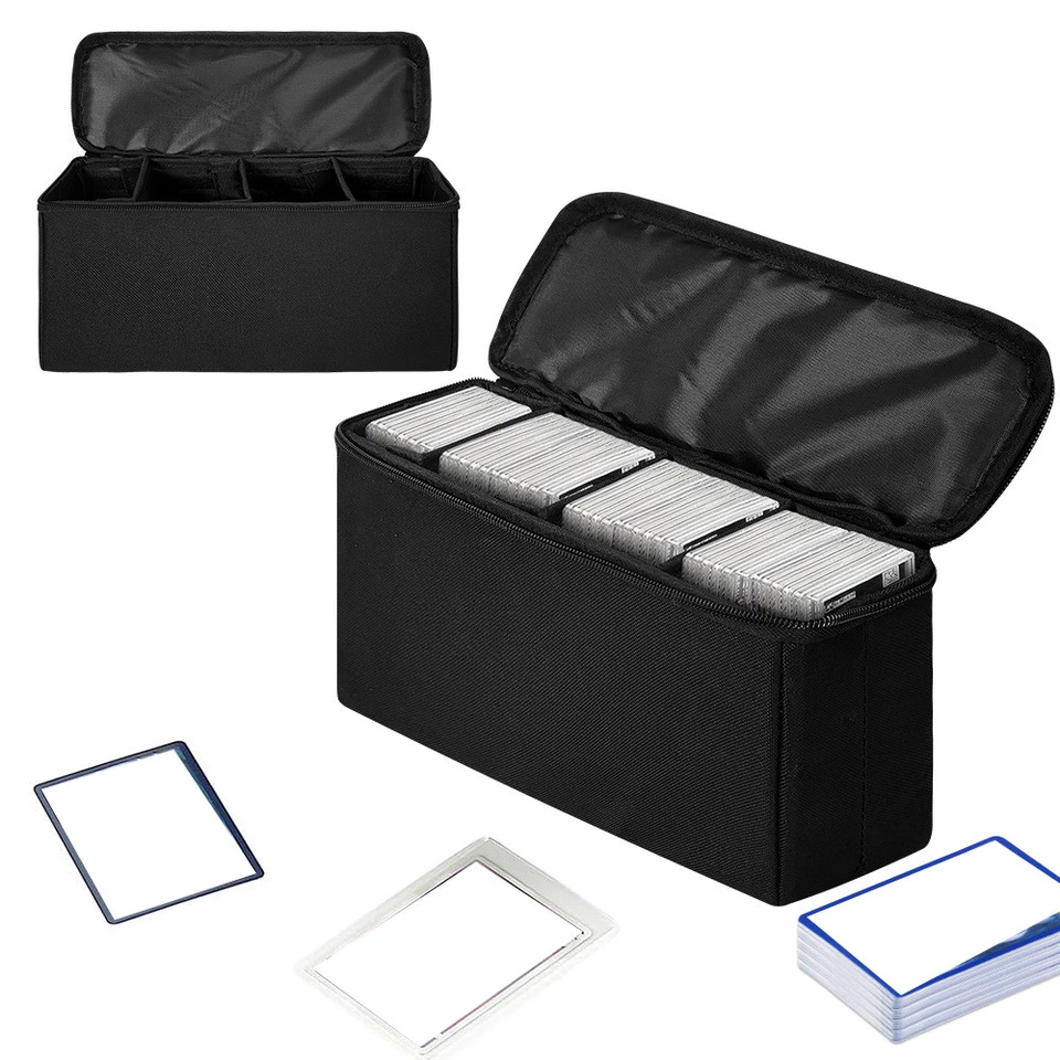 Trading Card Storage Box Graded Cards Bag Pocket for 30+ BGS/PSA/CGS/CGC Cards - Image 3 of 4