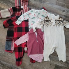 Baby Clothing Lot 5 outfits 3-6 mo Winter Season Old Navy, PJ Place, Chick Pea