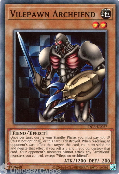 DCR-EN067 Vilepawn Archfiend :: Common 25th Anniversary Edition Mint YuGiOh Card