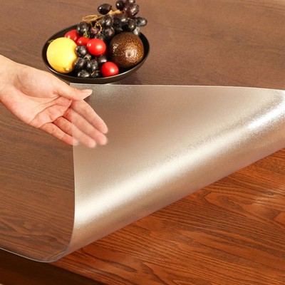 Etechmart Frosted Plastic Table Cover Protector Rectangle 24 X 36 Thick