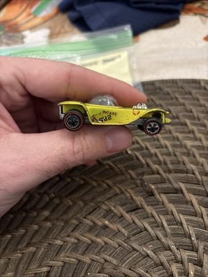 HOT WHEELS BEATNIK BANDIT REDLINE LIME FADE US WHITE INT