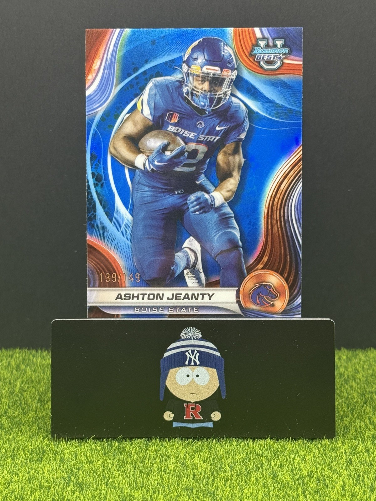 2024 Bowman U Best Ashton Jeanty True Blue Refractor Color Match #/149 Raiders