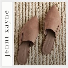 NWOB Jenni Kayne Suede Mules in Taupe size 39 Retails for 395