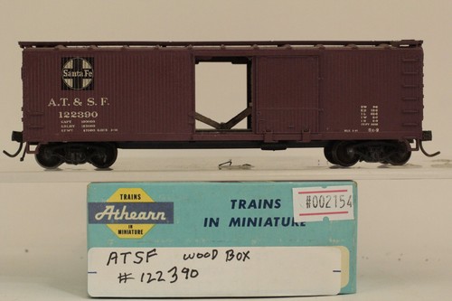 Carro de carga de madera Athearn escala HO Santa Fe ATSF #122390 | Condition: Used
