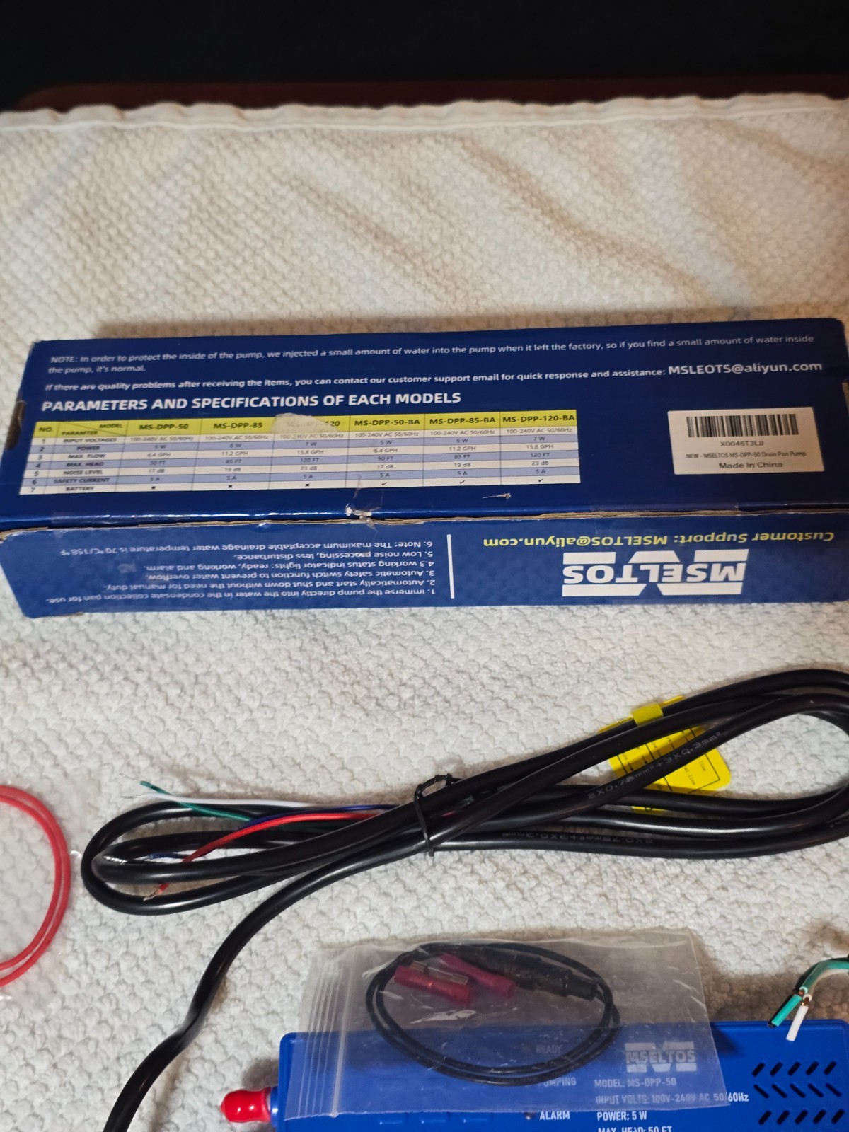 6.4GPH 50FT Max Head Drip Pan HVAC Condensate Pump 110V/230V Auto Safety SwitchK