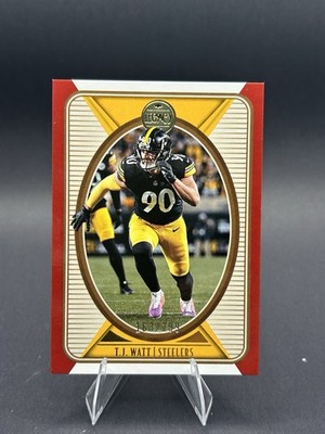 Panini 2022 Legacy T.J. Watt #83 Pittsburgh Steelers Red /299 Card