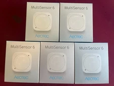 LOT of 5 Aeotec Z-Wave Plus Multi-Sensor 6, Gen5 (ZW100-A) 6 in 1 sensor