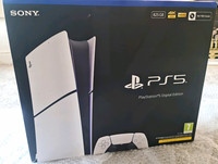 Sony PS5 PlayStation 5 Digital Edition 825GB White/Black 4K HDR w/ Controller