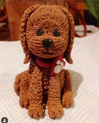 Essbare Handarbeit, Fondant Glasur, Waffel The Wonder Dog Stil Tortenaufleger.