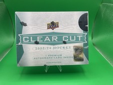 2023/24 Upper Deck Clear Cut Hockey Hobby Box Factory Sealed