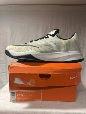 NIKE ZOOM RUN THE ONE TB BASKETBALL 653467 100 WHT/BLK SZ 12.5 S075