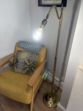 Vintage Brass Adjustable Bridge Arm Floor Lamp – Laura Ashley Lighting