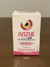 IVIZIA Lubricant Eye Gel Drops 0.42oz Travel 30 Vials Severe Night Dry Eyes