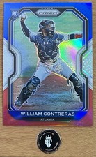 William Contreras 2021 Panini Prizm Tier II Red White & Blue Prizm Rookie #105
