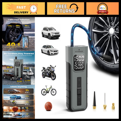 Portable Tire Inflator Air Compressor - Fast 1 Min Inflation, 150 PSI, Digital G