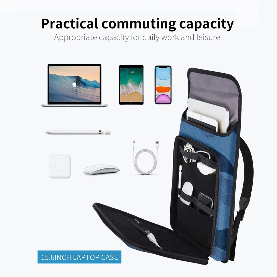 Mochila rígida de viagem para laptop Smatree 16 polegadas para Macbook Pro 2021 A2485/2023 A... - Imagem 2 de 4