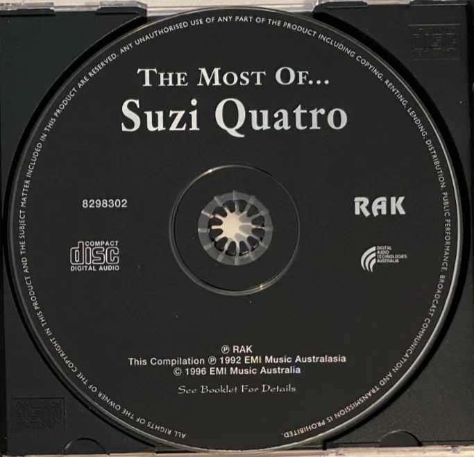 Suzi Quatro – The Most Of CD 1996 - image 3 of 3