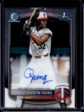 2025 Bowman Draft Quentin Young Chrome Auto 1st Prospect #CPA-QY Twins