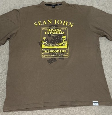 Sean John Men s XXL Havana La Familia The Good Life 1969 Dice T-Shirt